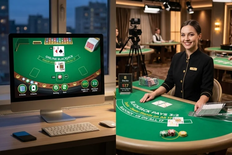 Online Blackjack vs Live Dealer Blackjack: Which Table Is Better?