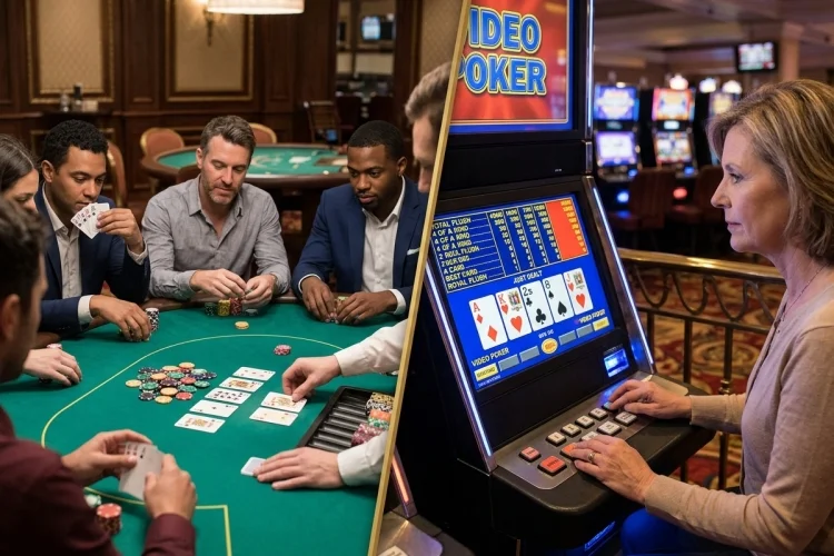 Video Poker vs Traditional Poker: A Beginner’s Guide